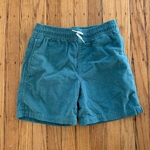Green Corduroy Shorts